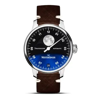 MeisterSinger Stratoscope ST982 - Tmavě hnědý kožený řemínek