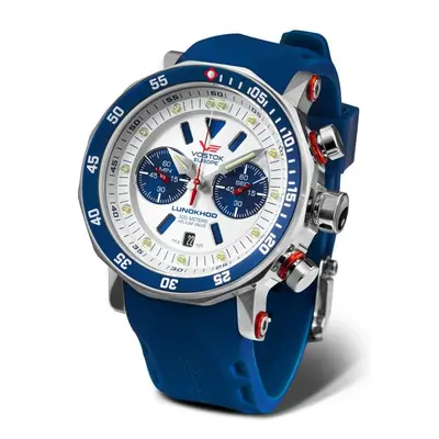 Vostok Europe Lunochod-2 Chrono Line 6S21-620A630 - Modrý silikonový řemínek