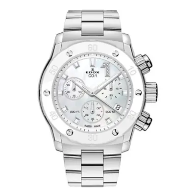 EDOX CO-1 Chronolady Quartz Chronograph 10255-3BM-NADN