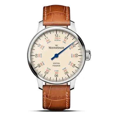 MeisterSinger Edition Passage - Světle hnědý kožený řemínek barvy cognac