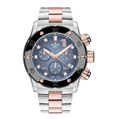 EDOX CO-1 Chronolady Quartz Chronograph 10255-357RMBUID