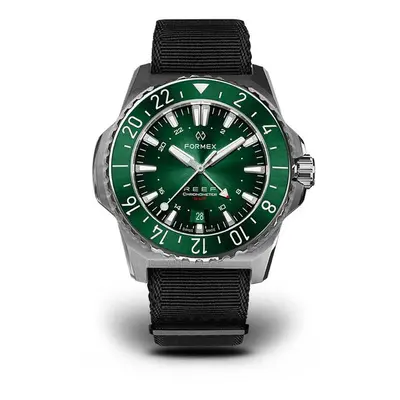 Formex Reef GMT Automatic Chronometer Green Dial with Red GMT