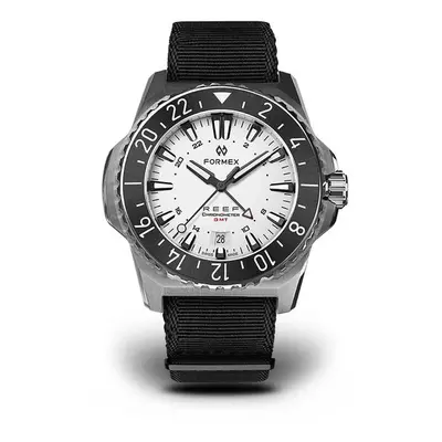 Formex Reef GMT Automatic Chronometer White Dial with Red GMT