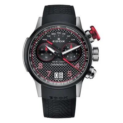 EDOX Chronorally Quartz Chronograph 38003-TINRO-CARO