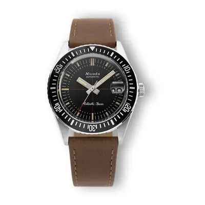 Nivada Grenchen Antarctic Diver 32038A - Brown Leather