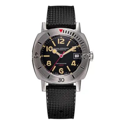 Nivada Grenchen Depthmaster Numerals Black - Rubber Tropic