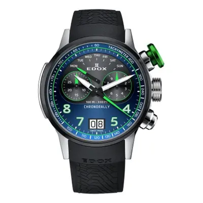 EDOX Chronorally Quartz Chronograph 38003-TINV-BUNV