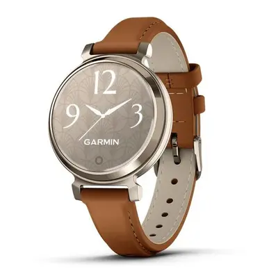 Garmin Lily® 2 Classic Cream Gold / Tan Leather Band - 010-02839-02