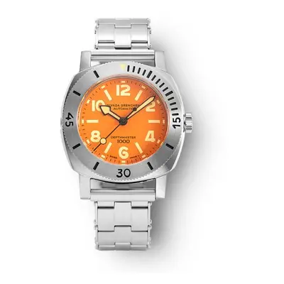 Nivada Grenchen Depthmaster Numerals Orange - Forstner Rivet