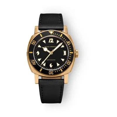 Nivada Grenchen Depthmaster Bronze - Black Leather