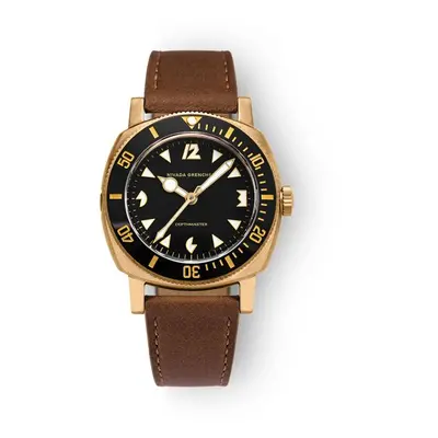 Nivada Grenchen Depthmaster Bronze - Brown Leather