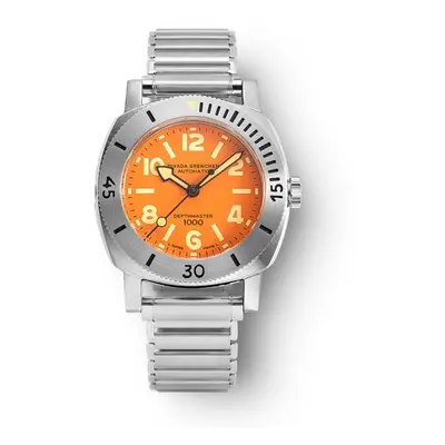 Nivada Grenchen Depthmaster Numerals Orange - Forstner Bonklip