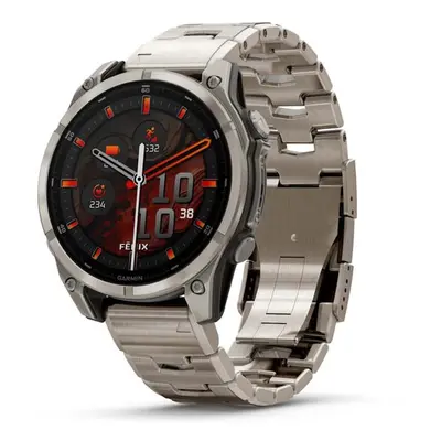 Garmin Fenix® 8 – 47 mm, AMOLED Sapphire, Titanium, Odvětrávaný titanový náramek 010-02904-40