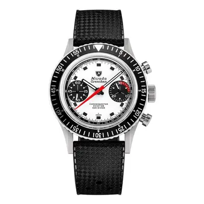 Nivada Grenchen Chronomaster Singer Newman - Inter. Bezel - Manual - Rubber Tropic