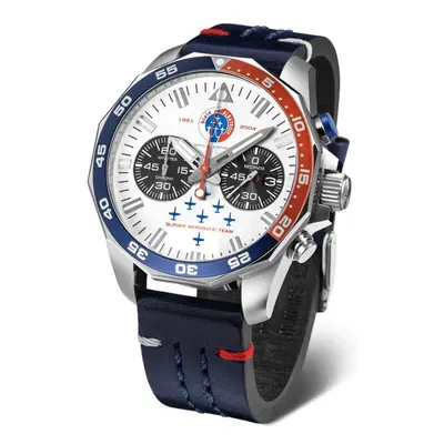 Vostok Europe Limitovaná edice Biele Albatrosy 6S21-225A474-C - Kožený řemínek