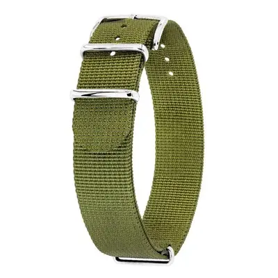 Řemínek Hirsch NATO Rush Recycle - zelený - 22 mm - XL - Prodloužená délka