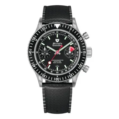 Nivada Grenchen Chronomaster Lollipop Inter. Bezel - Manual - Rubber tropic