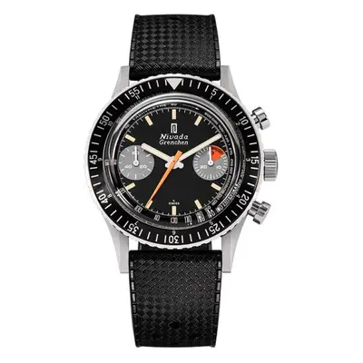 Nivada Grenchen Chronomaster Orange Boy SL Inter. Bezel - Manual - Rubber tropic