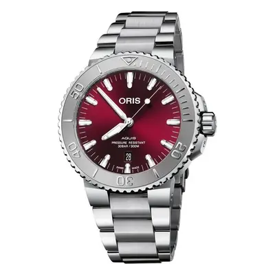 Hodinky Oris Aquis Date Relief Cherry Dial Automatic 01 733 7730 4158-07 8 24 05PEB