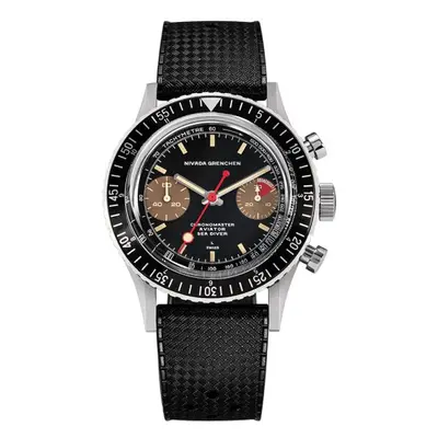 Nivada Grenchen Chronomaster Lollipop Honey Inter. Bezel - Manual - Black Tropic