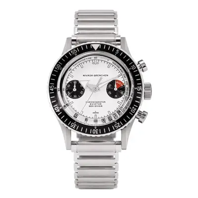 Nivada Grenchen Chronomaster White Panda Inter. Bezel - Manual - Forstner Bonklip