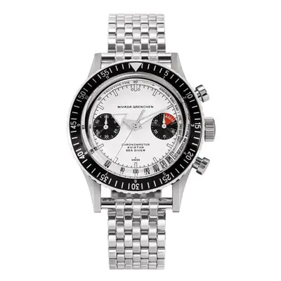 Nivada Grenchen Chronomaster White Panda Inter. Bezel - Manual - Forstner Beads of Rice