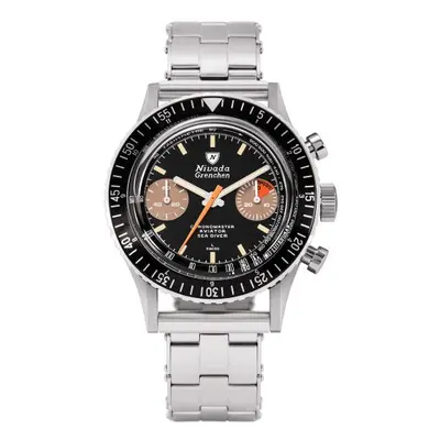 Nivada Grenchen Chronomaster Orange Boy Inter. Bezel - Manual - Forstner Rivet