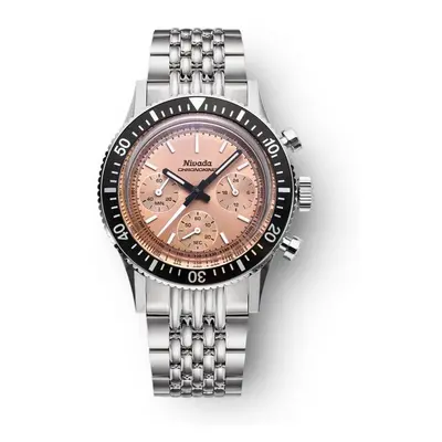 Nivada Grenchen Chronoking Mecaquartz Salmon