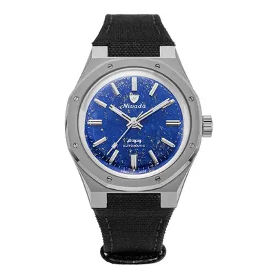 Nivada Grenchen F77 Titanium Lapis Lazuli - Canvas Velcro Strap