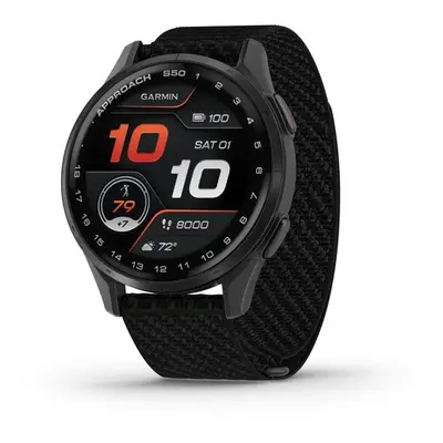 Garmin Approach® S50 Slate, nylonový řemínek Black ComfortFit 010-03010-00