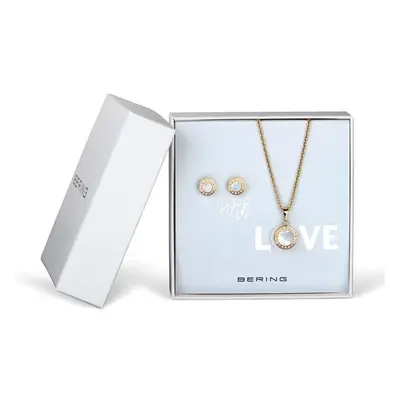 Dárková sada náhrdelník + naušnice Bering WithLove-Set-G