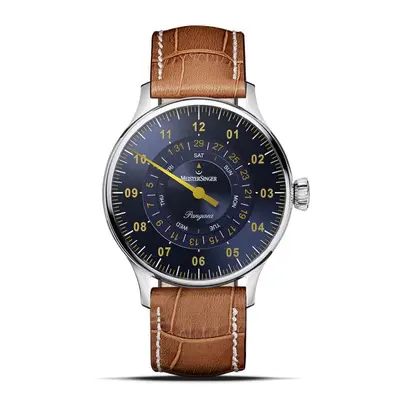 MeisterSinger Pangaea Day Date PDD917G - Světle hnědý kožený řemínek