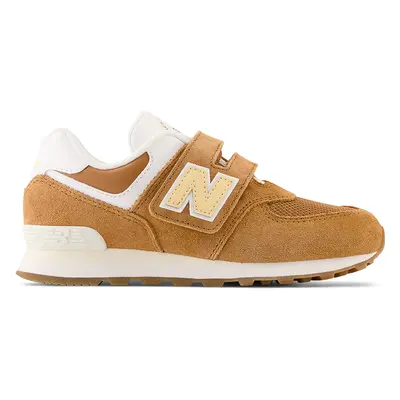 Dětské boty New Balance PV574CC1 – hnědý