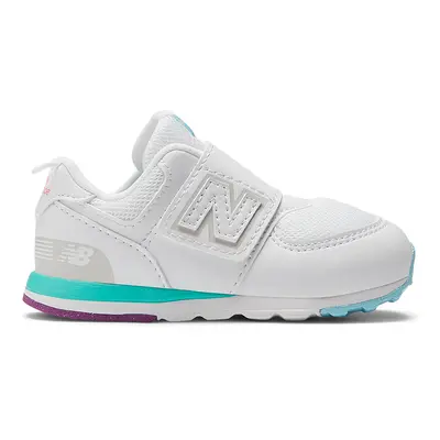 Dětské boty New Balance NW574KIJ – bílé