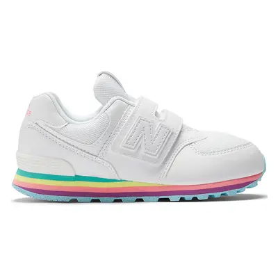 Dětské boty New Balance PV574KIJ – bílé