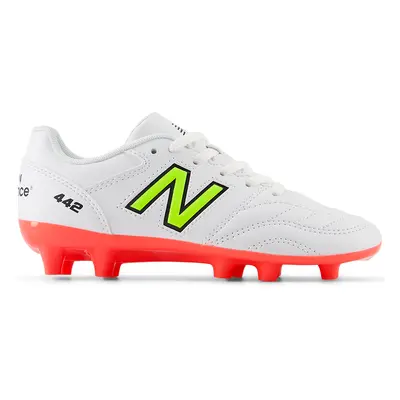 Dětské kopačky New Balance 442 ACADEMY JNR FG V2 JS43FIB2 – bílé