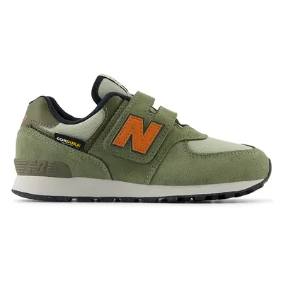 Dětské boty New Balance PV574SOF – zelené