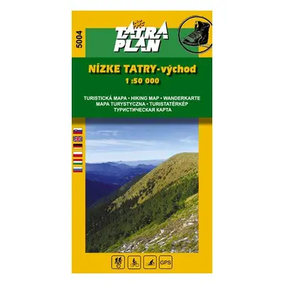 Mapa TATRAPLAN NÍZKÉ TATRY - východ 1:50 000, SJ