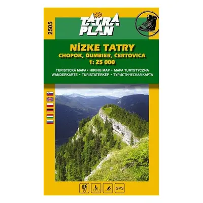 Mapa TATRAPLAN Nízké Tatry, Chopok, Ďumbier, Čertovica 1:25 000, SJ