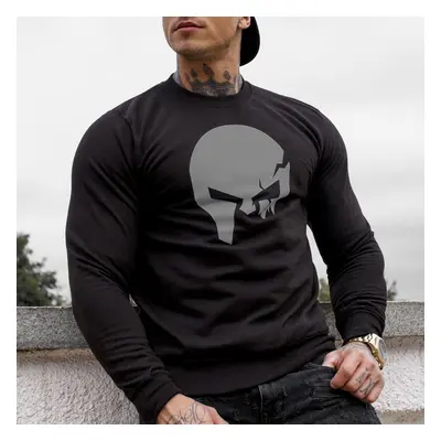 Mikina bez kapuce Iron Aesthetics SKULL, B&G