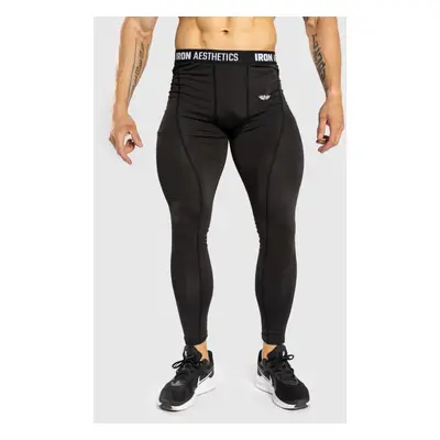 Pánské sportovní legíny Iron Aesthetics Dry Cool, černé