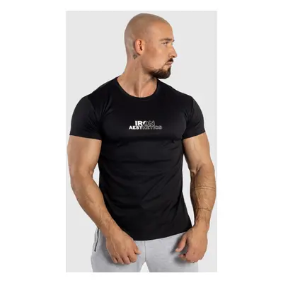 Pánské fitness tričko Iron Aesthetics Split, černé