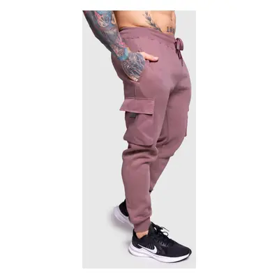 Pánské tepláky Iron Aesthetics Cargo Joggers, fialové