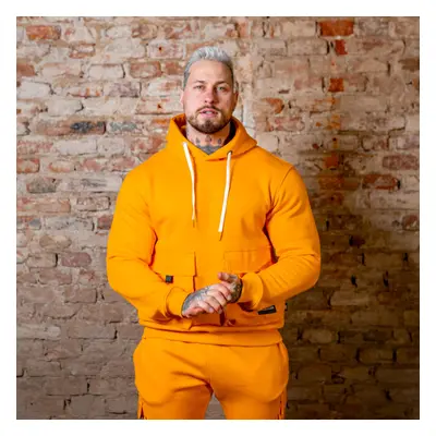 Mikina s kapucí Iron Aesthetics Cargo Hoodie, oranžová