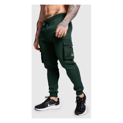 Pánské tepláky Iron Aesthetics Cargo Joggers, zelené