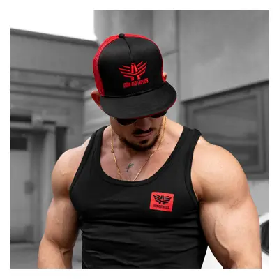 Pánská kšiltovka Iron Aesthetics Snapback Go, black/red