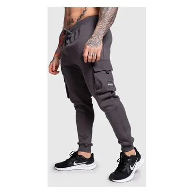 Pánské tepláky Iron Aesthetics Cargo Joggers, tmavě šedé