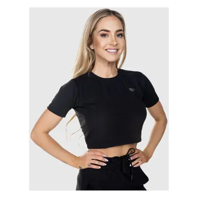 Sportovní crop top Iron Aesthetics Euphoria, černý