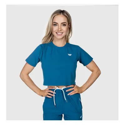 Sportovní crop top Iron Aesthetics Euphoria, smaragdový