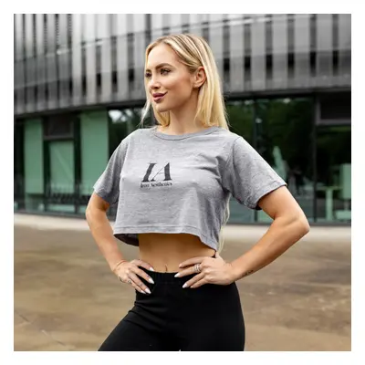 Dámské sportovní tričko Iron Aesthetics Crop Top, šedé